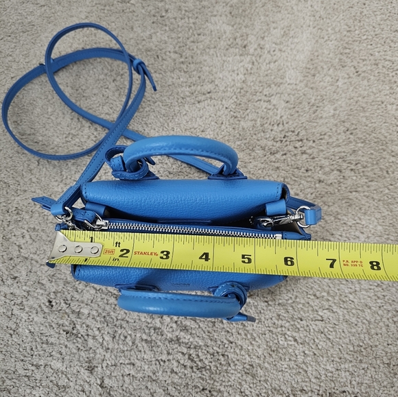 Authentic MCM Blue Leather Mini Bag - Picture 8 of 14